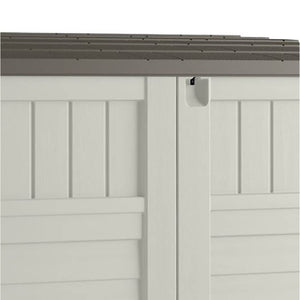 Suncast 53 x 31.5 x 45.5" Resin Storage Shed w/ Reinforced Floor, Ivory (2 Pack)
