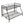 Modern Twin Over Full Metal Bunk Bed With Trundle And Dual Side Ladder And Metal Design - Black / Brown