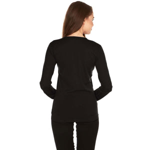 Lightweight Women's Wool Crew Top - 100% Merino Wool