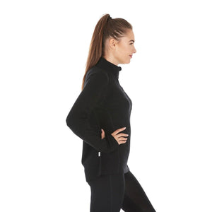 Women's Heavyweight Wool 1/4 Zip Top - 100% Merino Wool