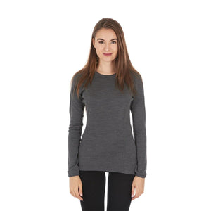 Midweight Women's Wool Crew Top - 100% Merino Wool - TRAPSKI