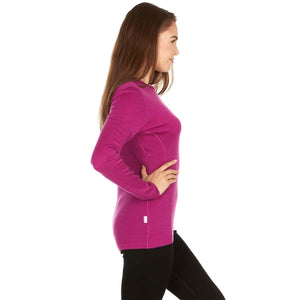 Midweight Women's Wool Crew Top - 100% Merino Wool - TRAPSKI