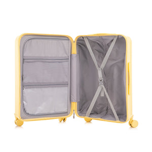 20/24/28 ABS Spinner Wheel Luggage Set with USB Port & Cup Holder