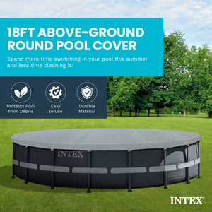 Intex 18' Round Debris Cover for Intex Ultra Frame Swimming Pools, UV Resistant