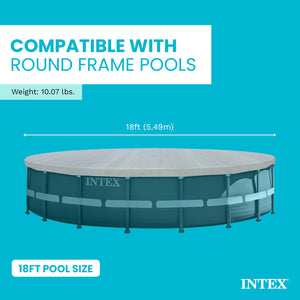 Intex 18' Round Debris Cover for Intex Ultra Frame Swimming Pools, UV Resistant