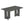 Dining Table Set With 6 Upholstered Chairs, Rectangular Table With Cutout Legs