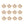 Fall Leaves Wreath, Botanicals Decor For Harvest Festival Fall Festival & Thanksgiving Table Decorations (Set of 12) - Orange Multi