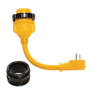 Camco 15AM/30AF Power Grip Dogbone - Marine 12" 90M/F-Locking