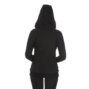Women's Brushed Merino Wool Full-Zip Hoodie - Heavyweight