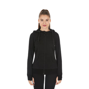 Women's Brushed Merino Wool Full-Zip Hoodie - Heavyweight