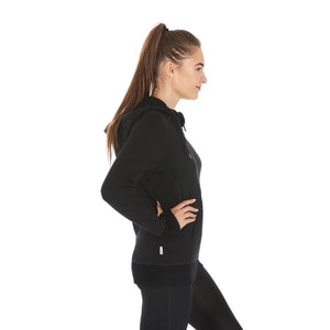 Women's Brushed Merino Wool Full-Zip Hoodie - Heavyweight