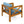 Outdoor Acacia Wood Club Wooden Armchair with Cushions (Set of 2)
