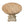 Cake Stand, Wood Cake Plate With Magnesium Base - Cream / Brown