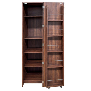 Freestanding Buffet Cupboards Sideboard With Doors & Shelves, Kitchen Pantry Storage Cabinet - Walnut