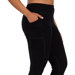 Women's Heavyweight Wool Leggings Thermal Base Layer Bottom - 100% Merino Wool