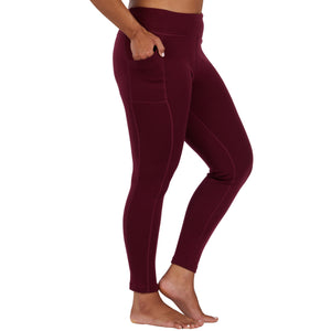Women's Heavyweight Wool Leggings Thermal Base Layer Bottom - 100% Merino Wool