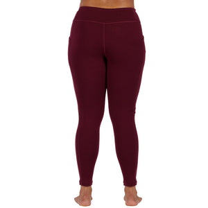 Women's Heavyweight Wool Leggings Thermal Base Layer Bottom - 100% Merino Wool