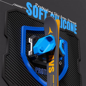 Ski & Snowboard Wall Rack for Garage Wall Fits Any Ski/board, Ski Wall Mount Holders Damage-Free Storage Rack, Garage Organization Space-Saving Winter Gear Organizer