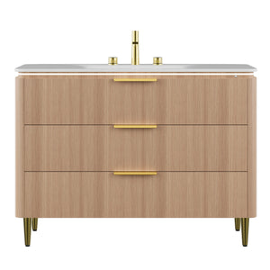 Amara 48'' Bathroom Vanity & Sink with Carrara Finish