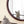 Circle Wall Mirror With Wooden Frame for Living Room