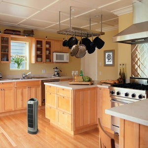 Lasko 1500W Portable Oscillating Ceramic Heater Tower w/ Digital Display, 2 Pack