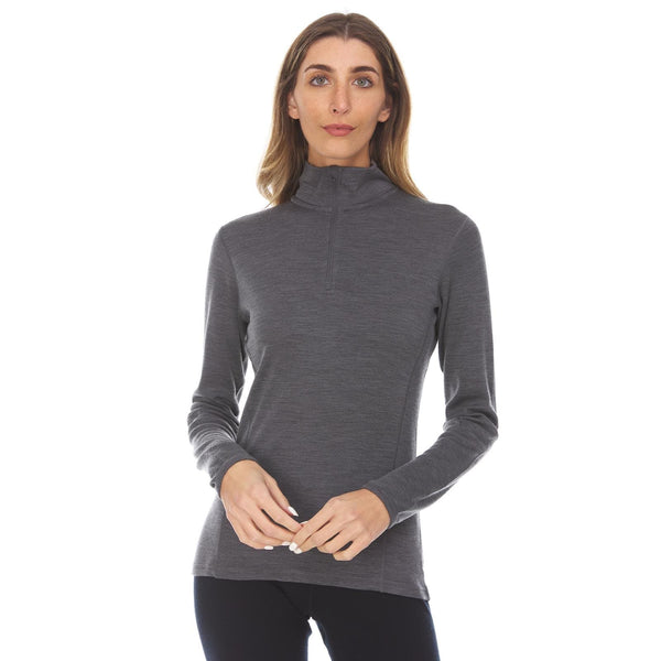 Midweight - Sequoia Women's 1/4 Zip 100% Merino Wool