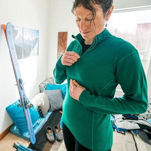 Midweight Women's Wool 1/4 Zip - 100% Merino Wool