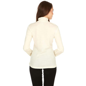 Midweight Women's Wool 1/4 Zip - 100% Merino Wool