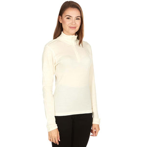 Midweight Women's Wool 1/4 Zip - 100% Merino Wool
