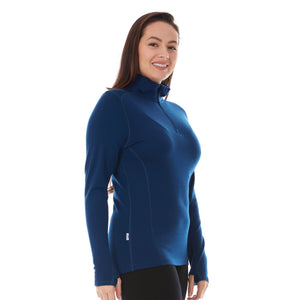 Midweight Women's Wool 1/4 Zip - 100% Merino Wool