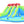 7-in-1 Inflatable Water Park Three Slide with Blower and Climbing Wall for Children