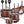 NutriChef Nonstick Cooking Kitchen Cookware Pots and Pans, 14 Piece Set, AGold