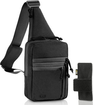 M-Tac LEFT-HANDED Tactical Sling Bag for Men with Holster
