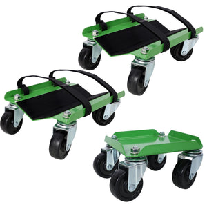 Heavy Duty Steel Snowmobile Dolly with V Slide and Swivel Casters