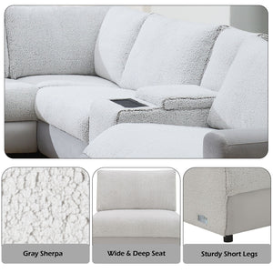 Tarrance - Modular Power Recliner Sectional - Gray