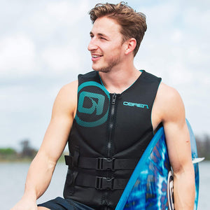 OBrien Biolite Series Traditional Mens Neoprene Boating Life Vest Size XXL, Red