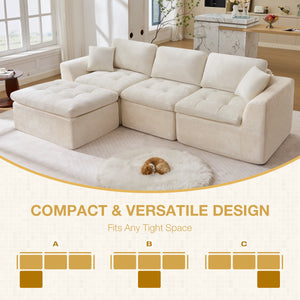 110'' Cloud Sectional Couch for Living Room