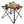 2Pcs Foldable Camping Table Portable Picnic Table Lightweight Travel Desk with 2 Cup Holders/Table Carrying Bag
