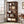 6 Tier Brown Mid Century Bookcase With X Design For Living Room - Brown