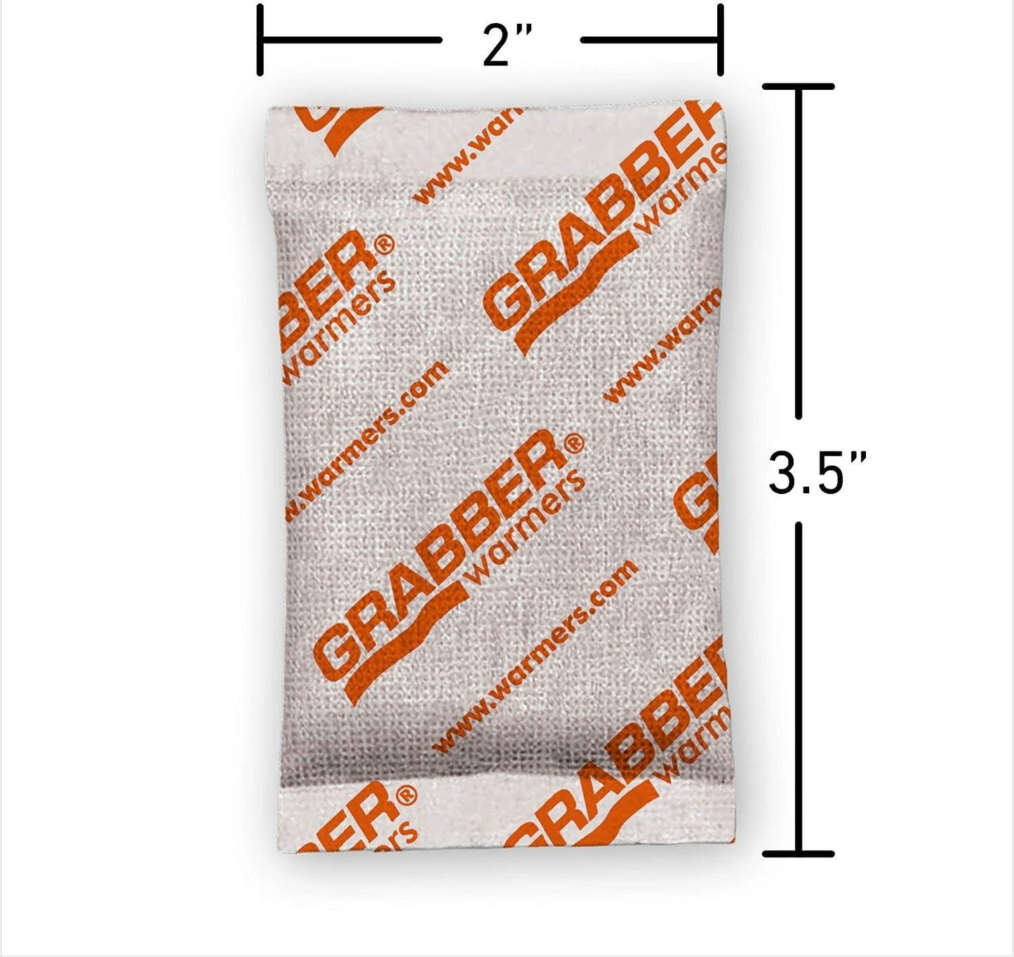 Grabber Hand Warmers - Long Lasting Safe Natural Odorless Air Activated Warmers - Up to 10 Hours of Heat - 10 Pair Pack