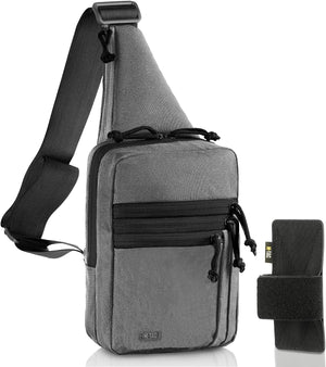 M-Tac LEFT-HANDED Tactical Sling Bag for Men with Holster