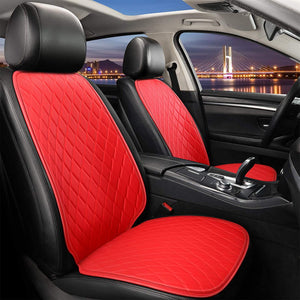 ISFC INSURFINSPORT Leather Front Inside Car Seat Cover Accessory, Red