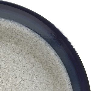 Gibson Elite Couture Band Glazed Stoneware 16 Pc Dinnerware Set, Blue (2 Pack)