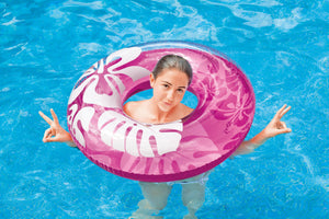 Intex Colorful Transparent Inflatable Swimming Pool Tube Raft | 59251EP - TRAPSKI