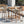 Lodi Outdoor Metal Rope Barstool, Teak Finished Frame and Beige Cushion, Set of 4