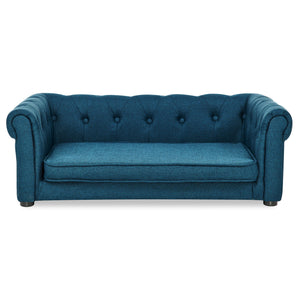 Modern Elegant Rectangle Pet Bed, Durable Elevated Dog Sofa