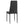 Modern 5 Piece Dining Table Set With Glass Top And Chairs - Black