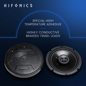 Hifonics Zeus ZS65CXS 6.5 Inch 3 Way 300W Shallow Mount Coaxial Speakers, Pair