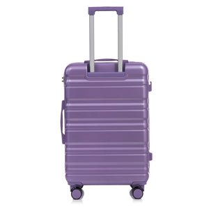 HIFINE Tourist 3-Piece ABS Spinner Wheel Luggage Set (Purple)