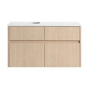 32-Inch Wall-Mounted Bathroom Vanity with 2 Soft Close Doors and 1 Drawer